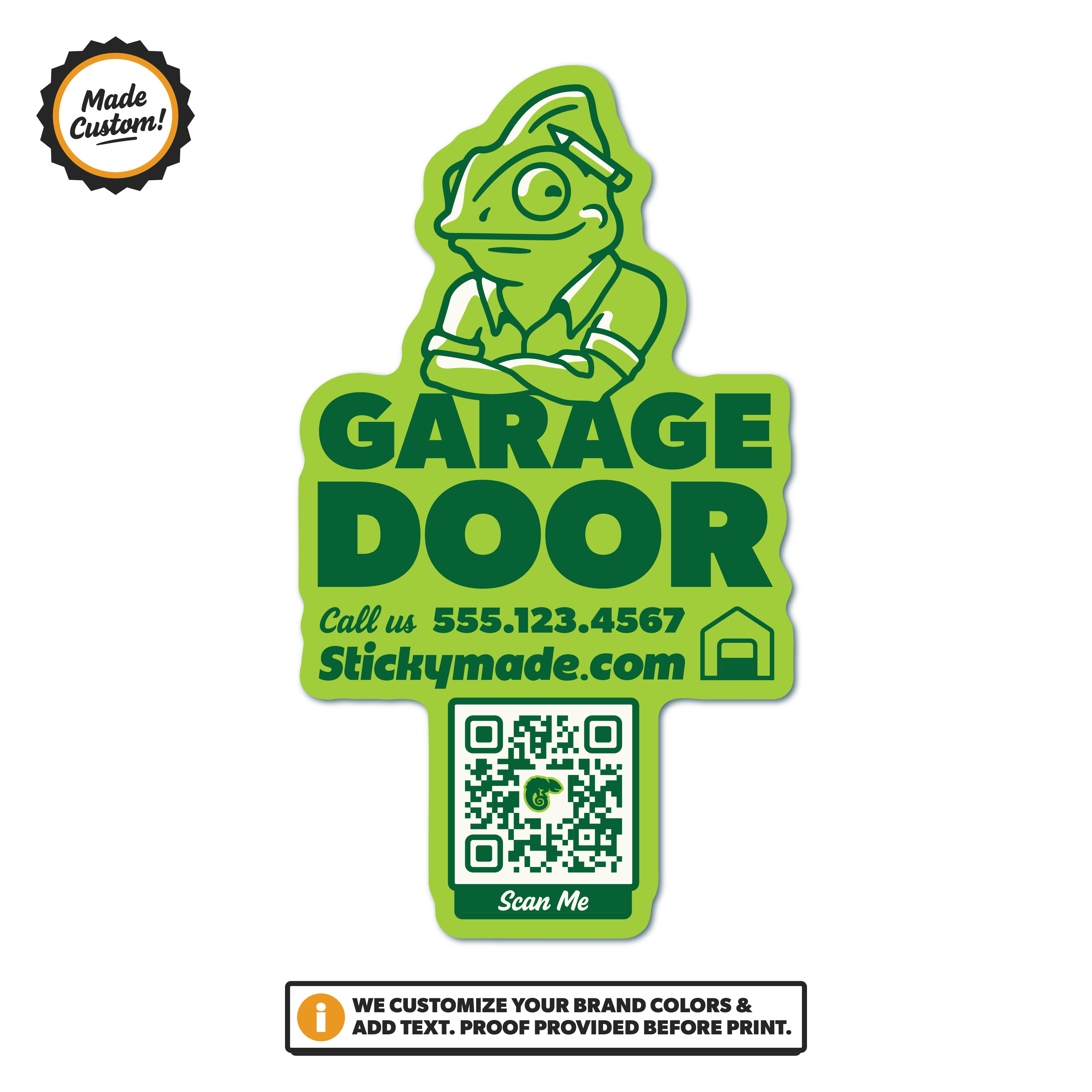 Garage Door Logo / QR Code Sticker