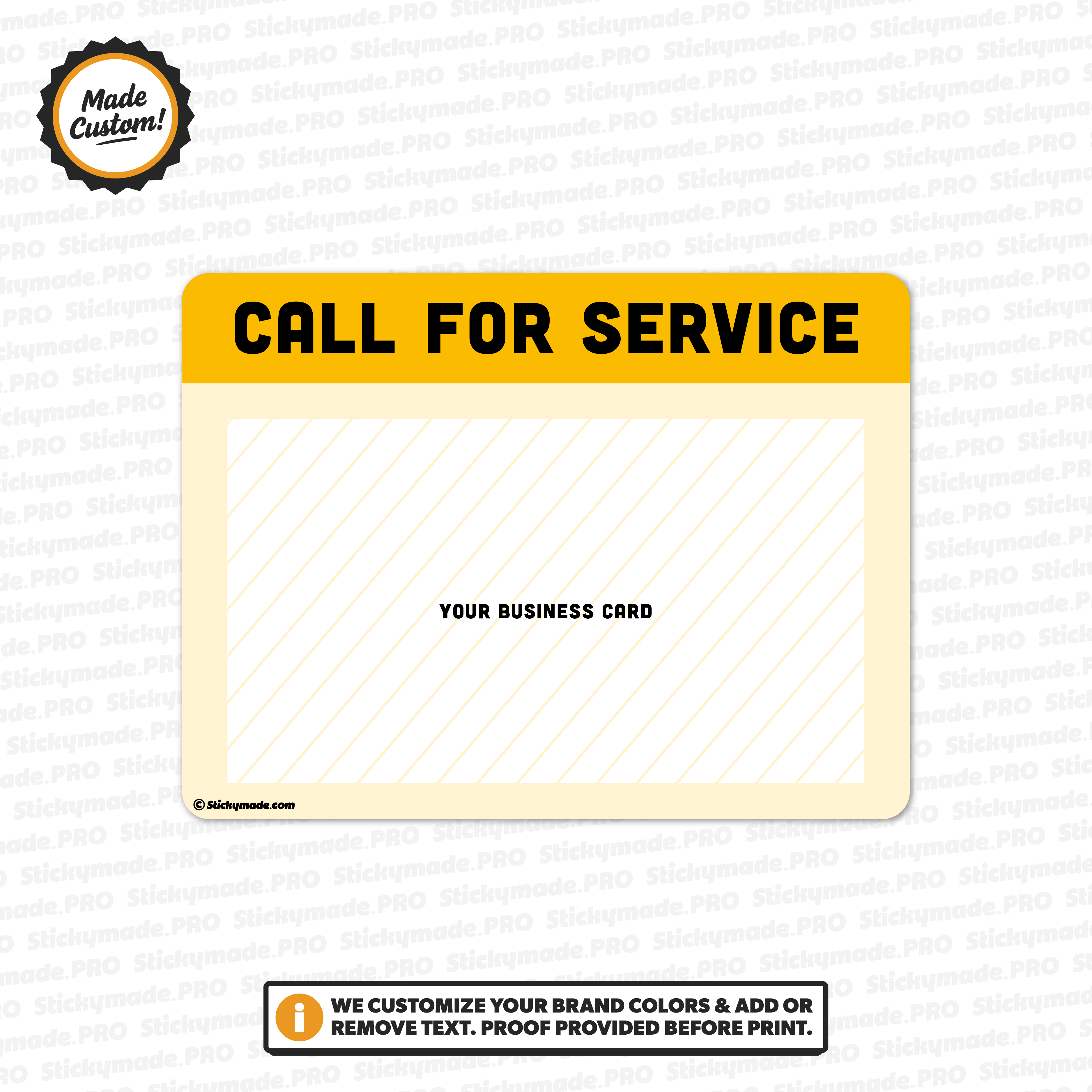 General Service Sticker - Business Card #1