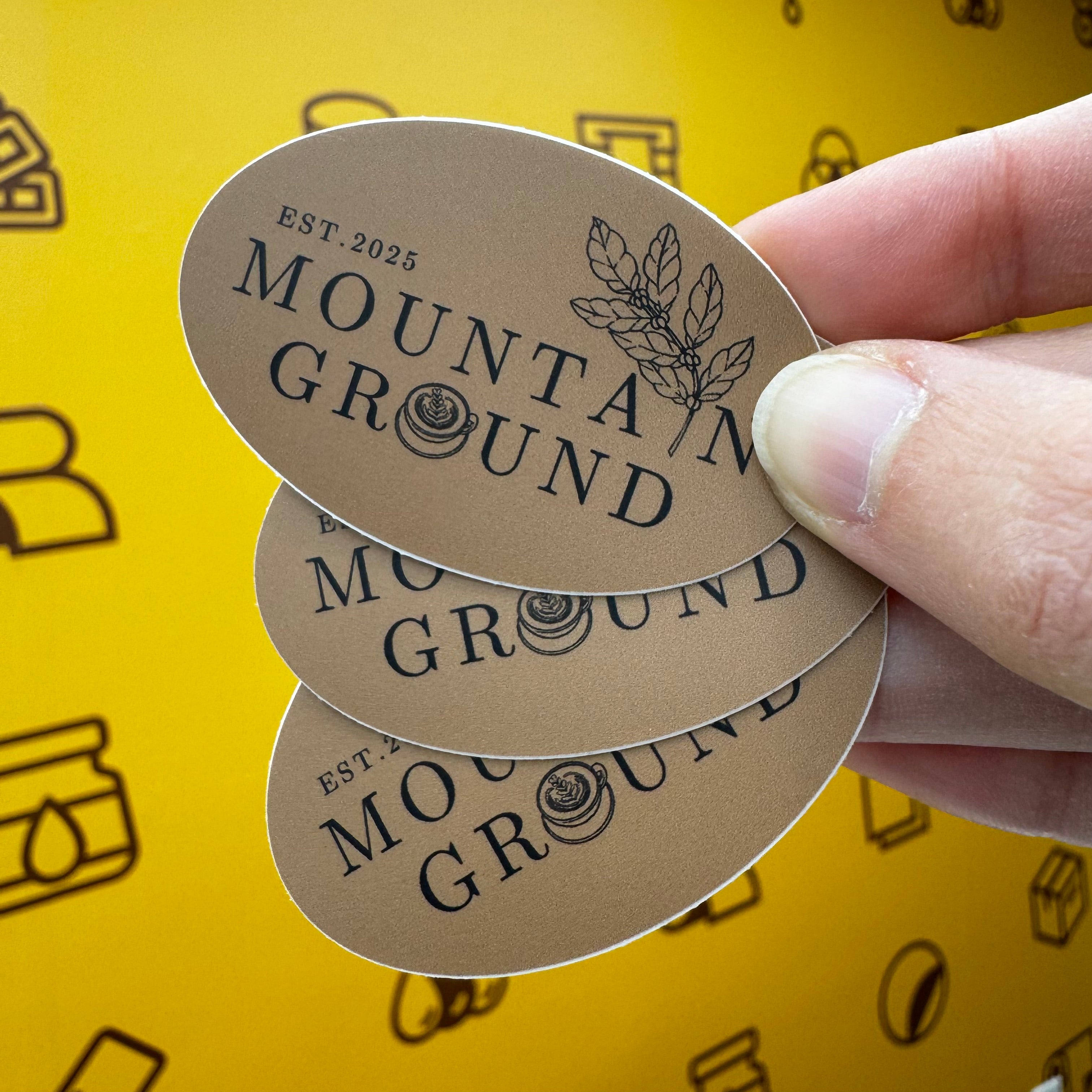 Oval / Euro Stickers