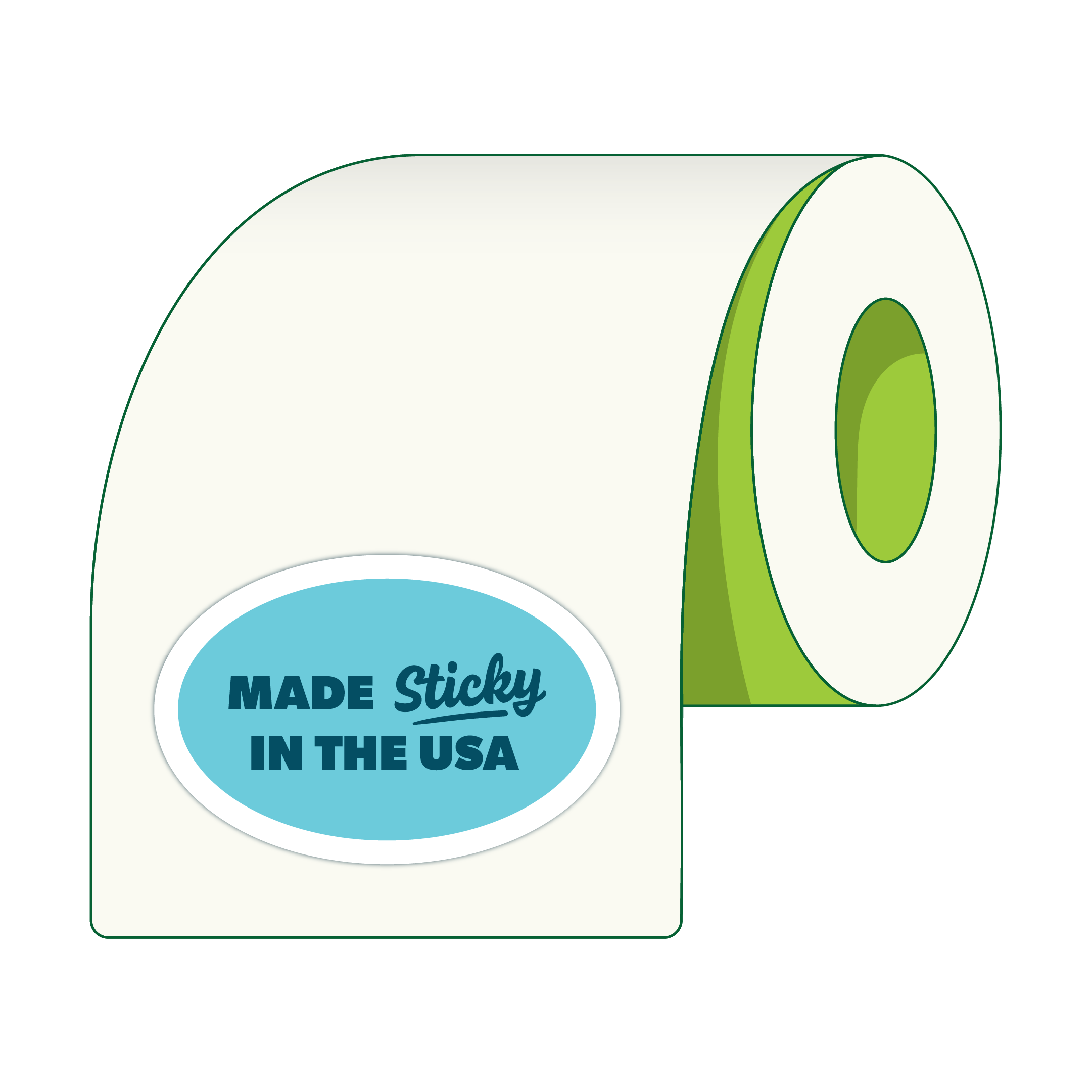 Oval Roll Labels