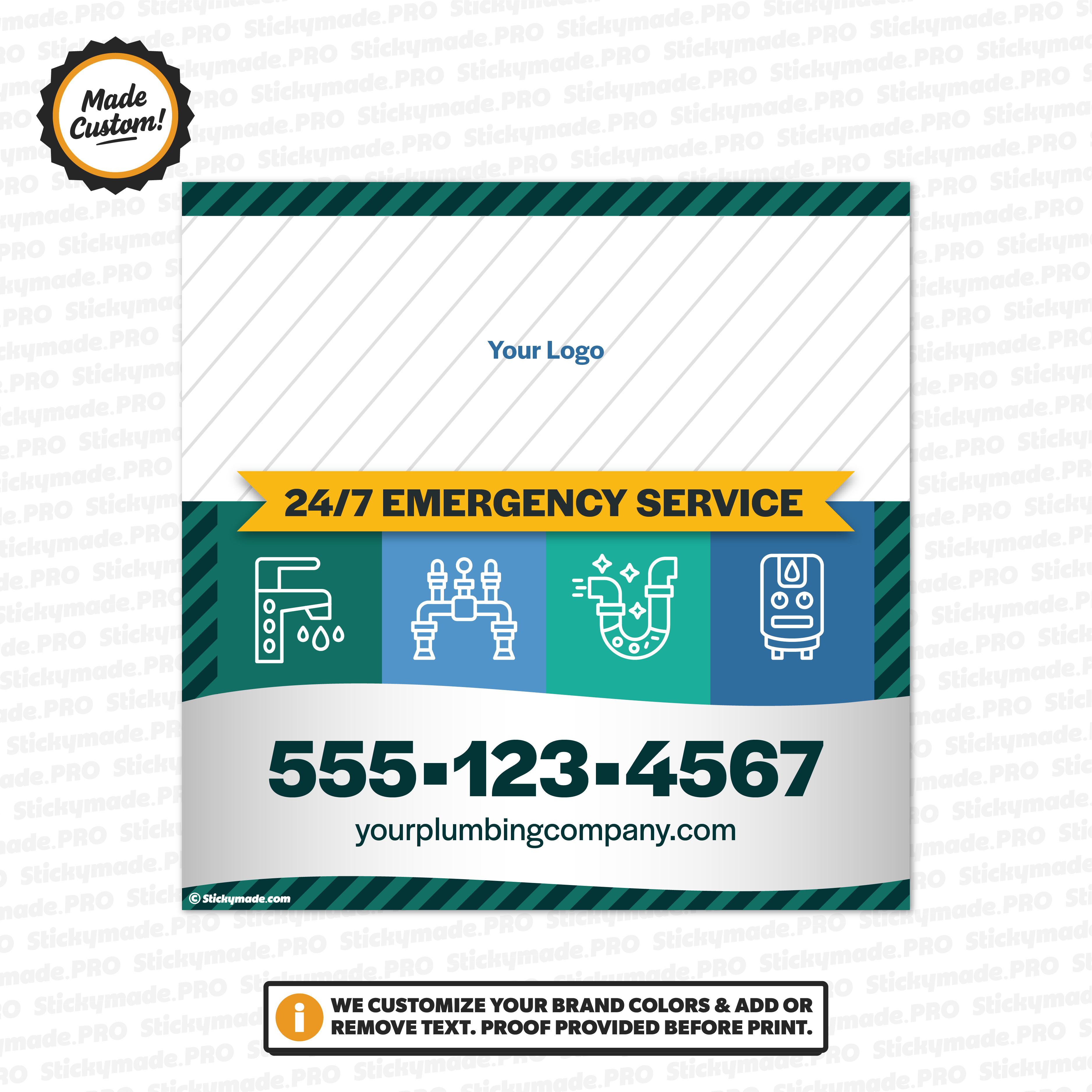 Plumbing Service Sticker #1
