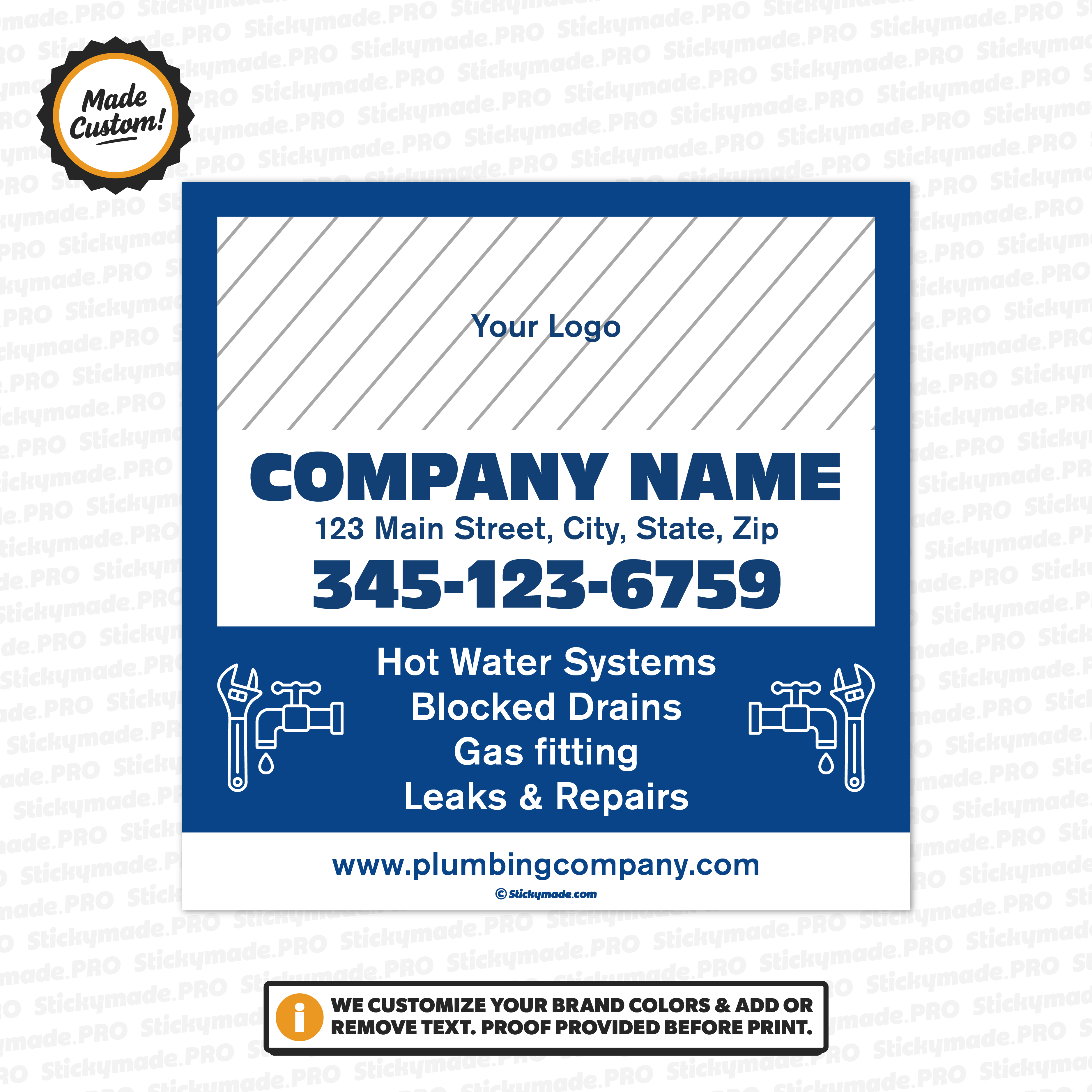 Plumbing Service Sticker #6