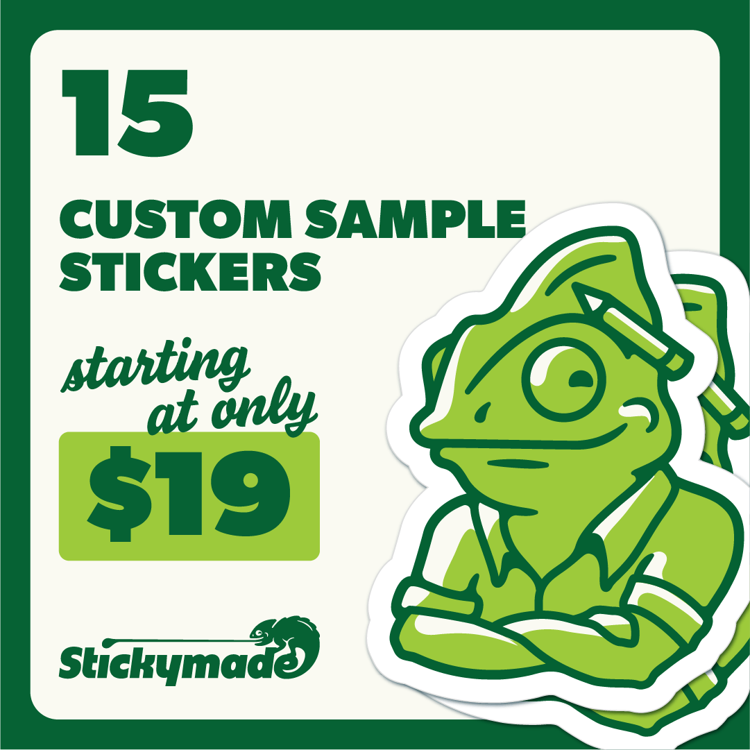 Sticker Sample Title 15 Custom Sticker Sample – Stickymade
