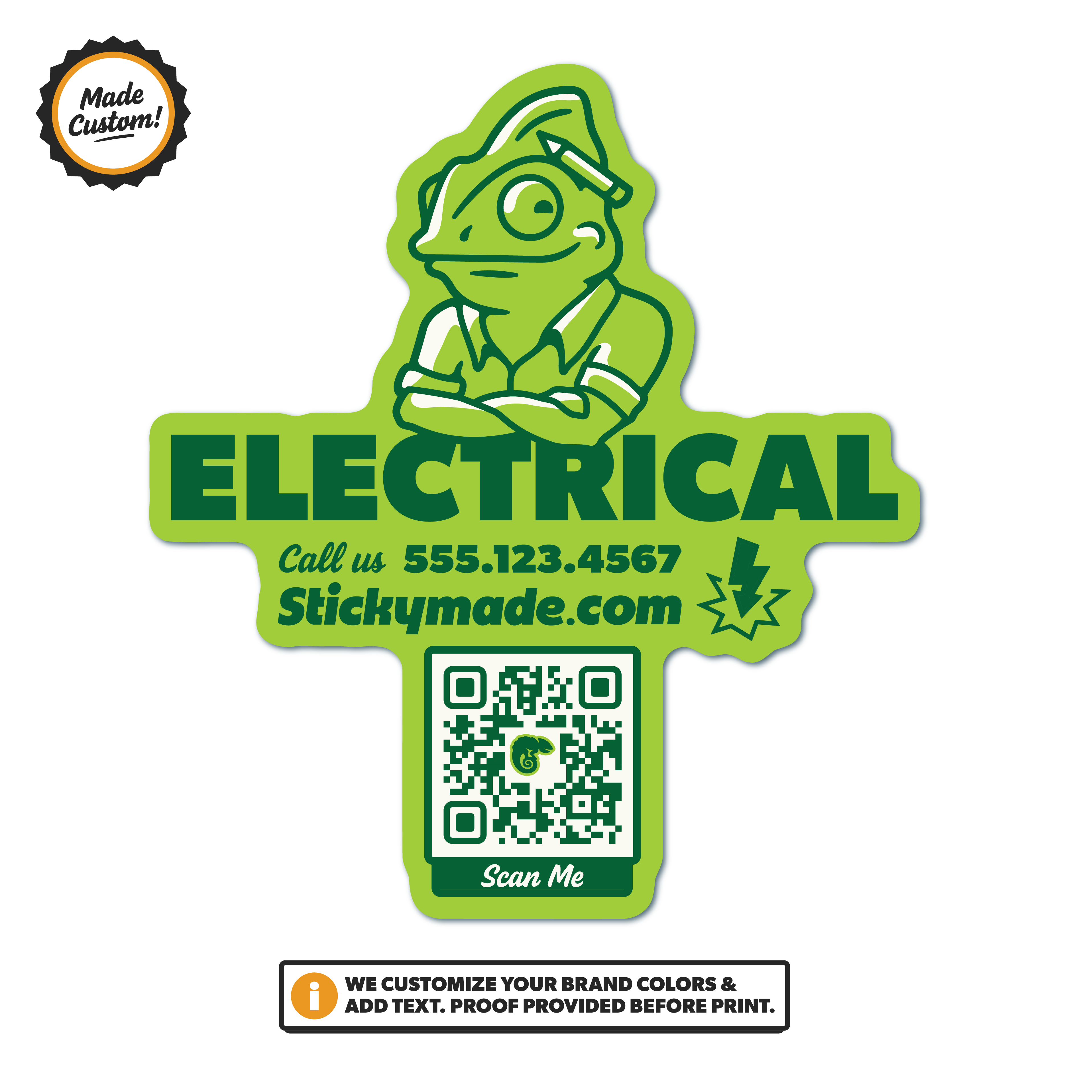 Electrical Logo / QR Code Sticker