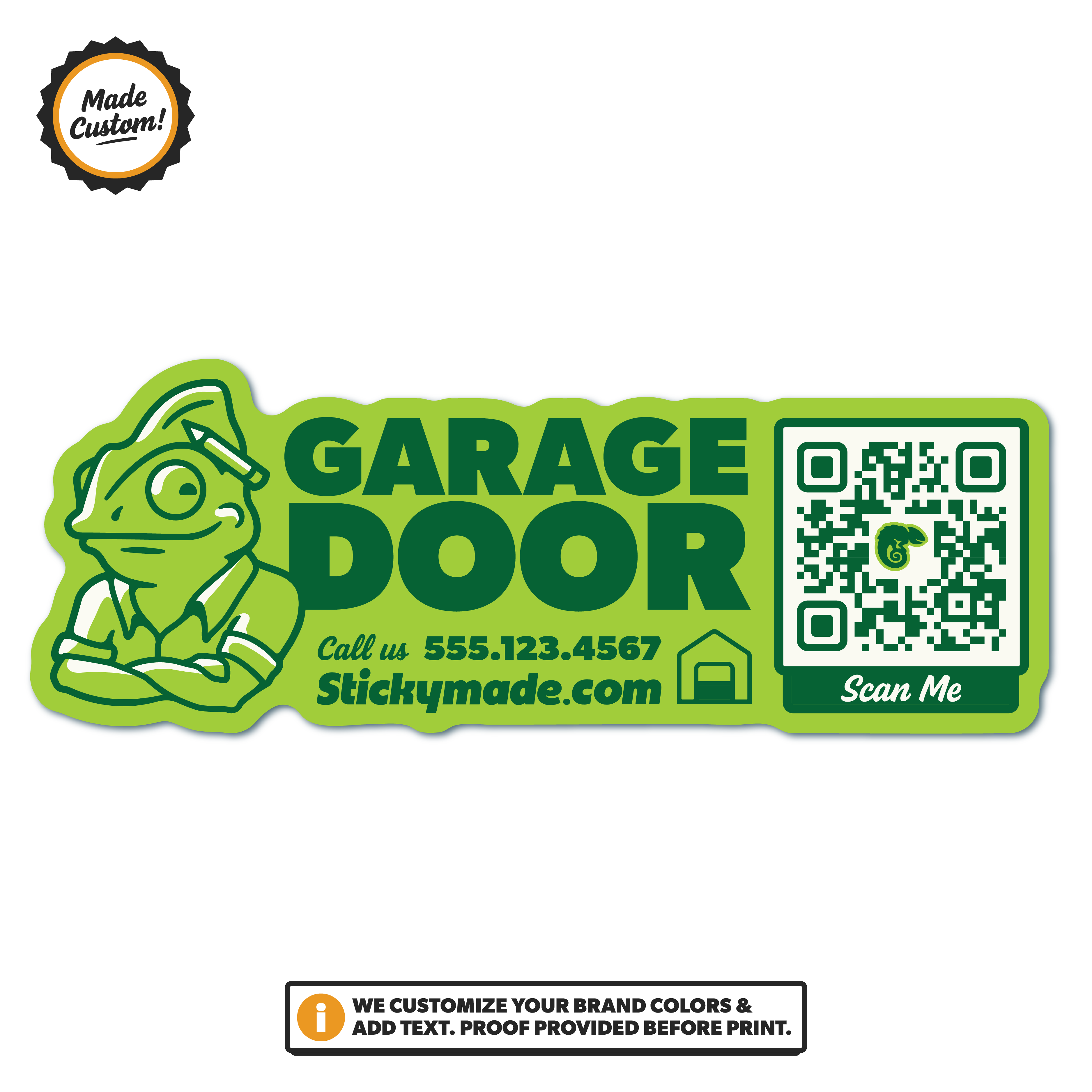 Garage Door Logo / QR Code Sticker