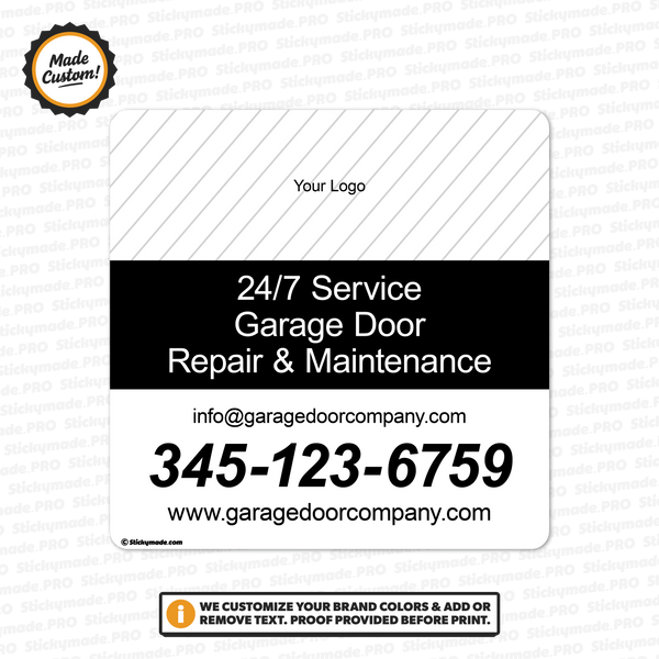 Garage Door Service Sticker #10