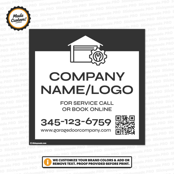 Garage Door Service Sticker #9