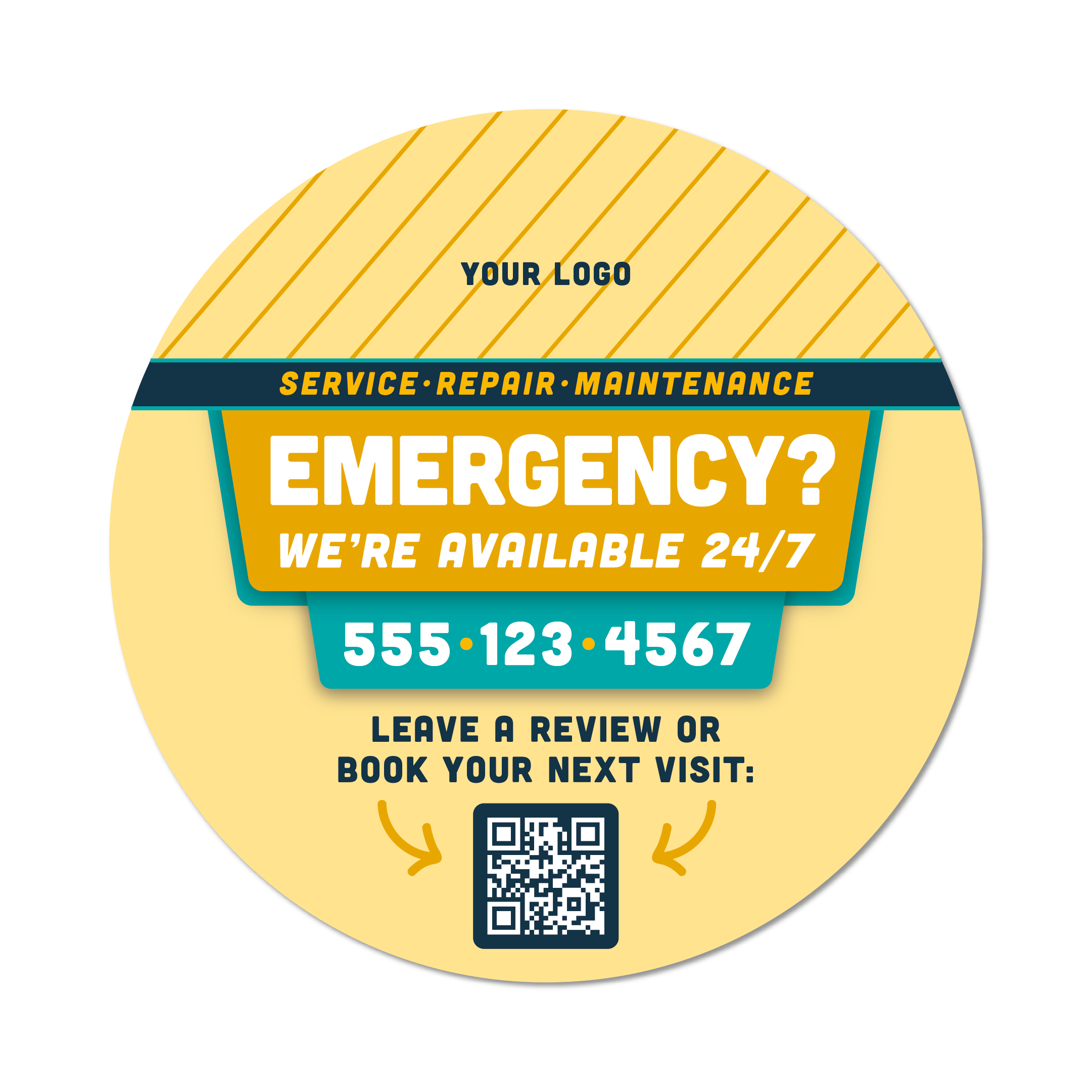 General Emergency Service Sticker