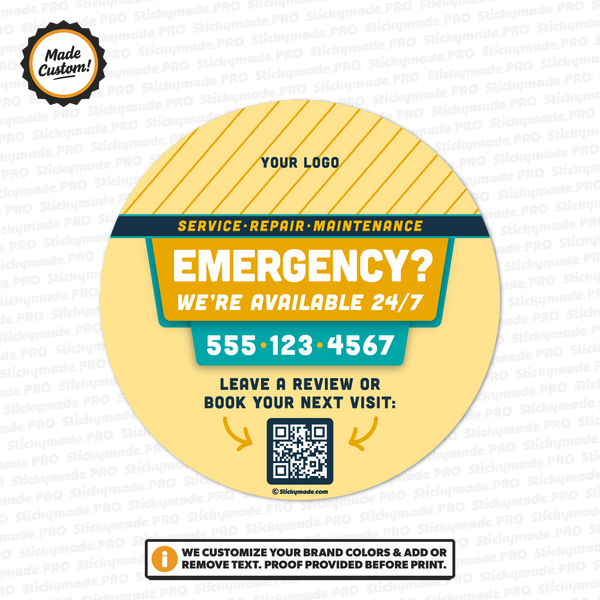 General Emergency Service Sticker