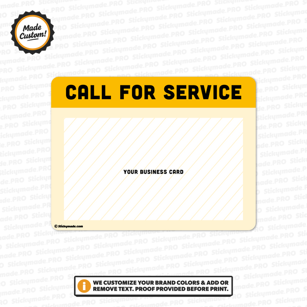 General Service Sticker - Business Card #1