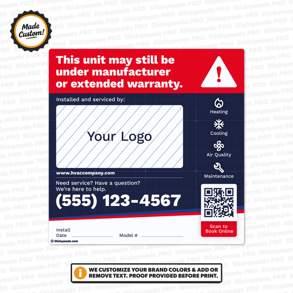 HVAC Equipment Sticker #1