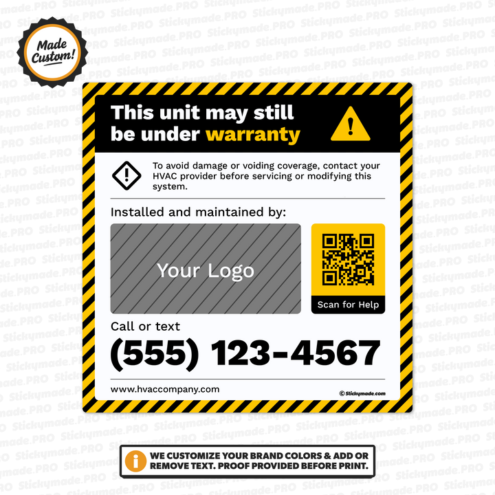 HVAC Stickers – Stickymade