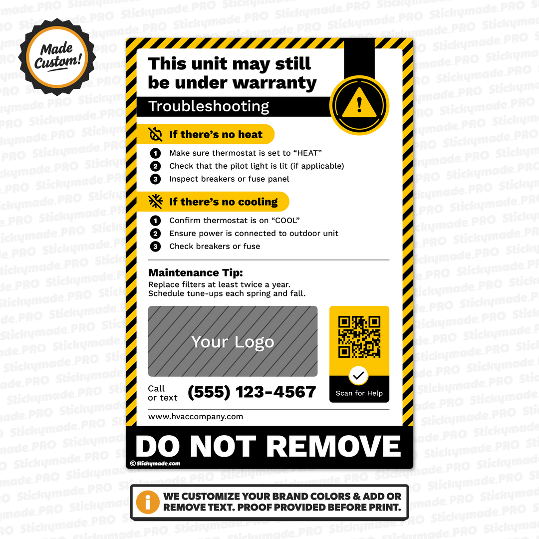HVAC Stickers – Stickymade