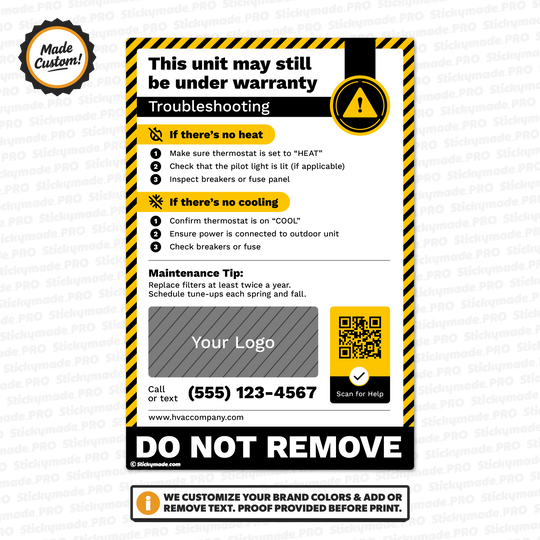 HVAC Stickers – Stickymade