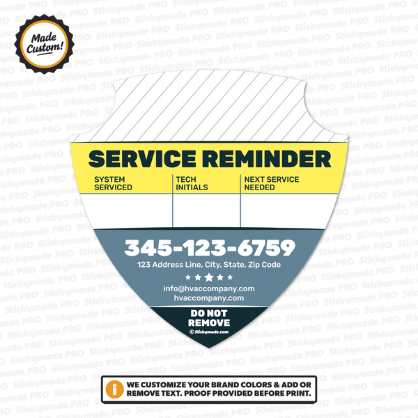 HVAC Service Reminder Sticker #4