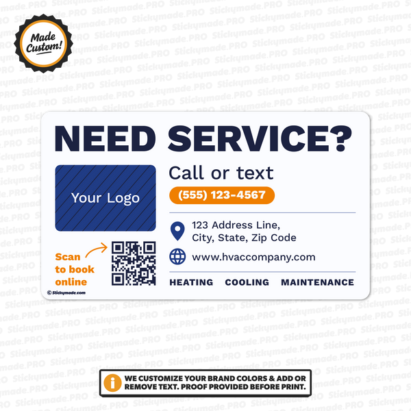 HVAC Service Sticker #1