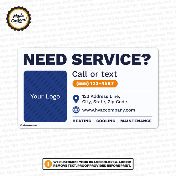 HVAC Service Sticker #2