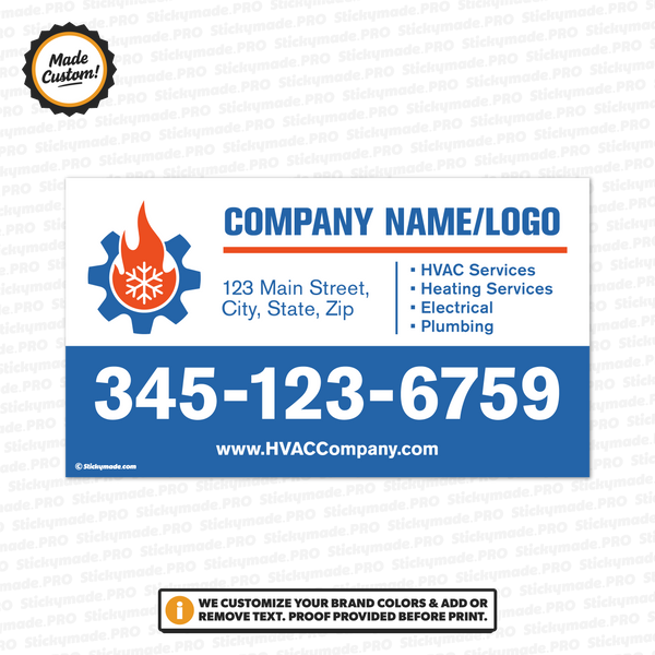 HVAC Service Sticker #5