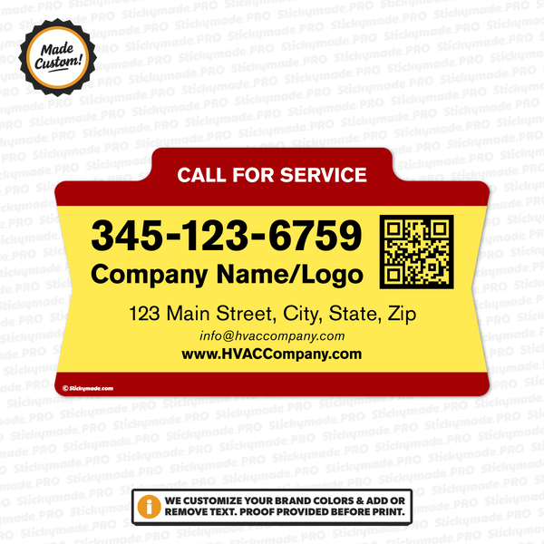 HVAC Service Sticker #9