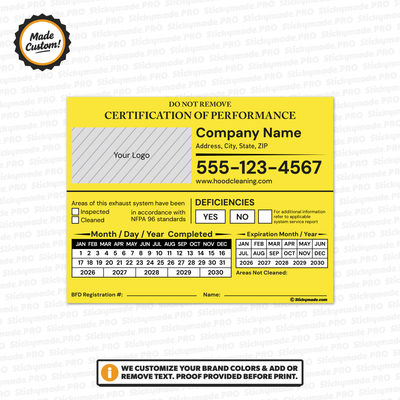 Hood Cleaning Sticker - Boston Quarterly