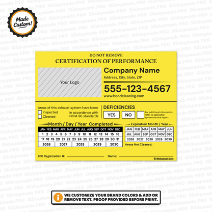 Hood Cleaning Sticker - Boston Quarterly
