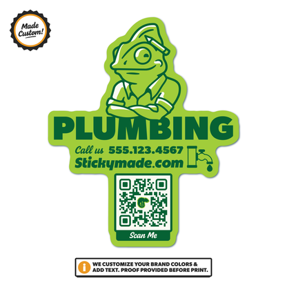 Plumbing Logo / QR Code Sticker