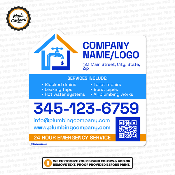 Plumbing Service Sticker #2