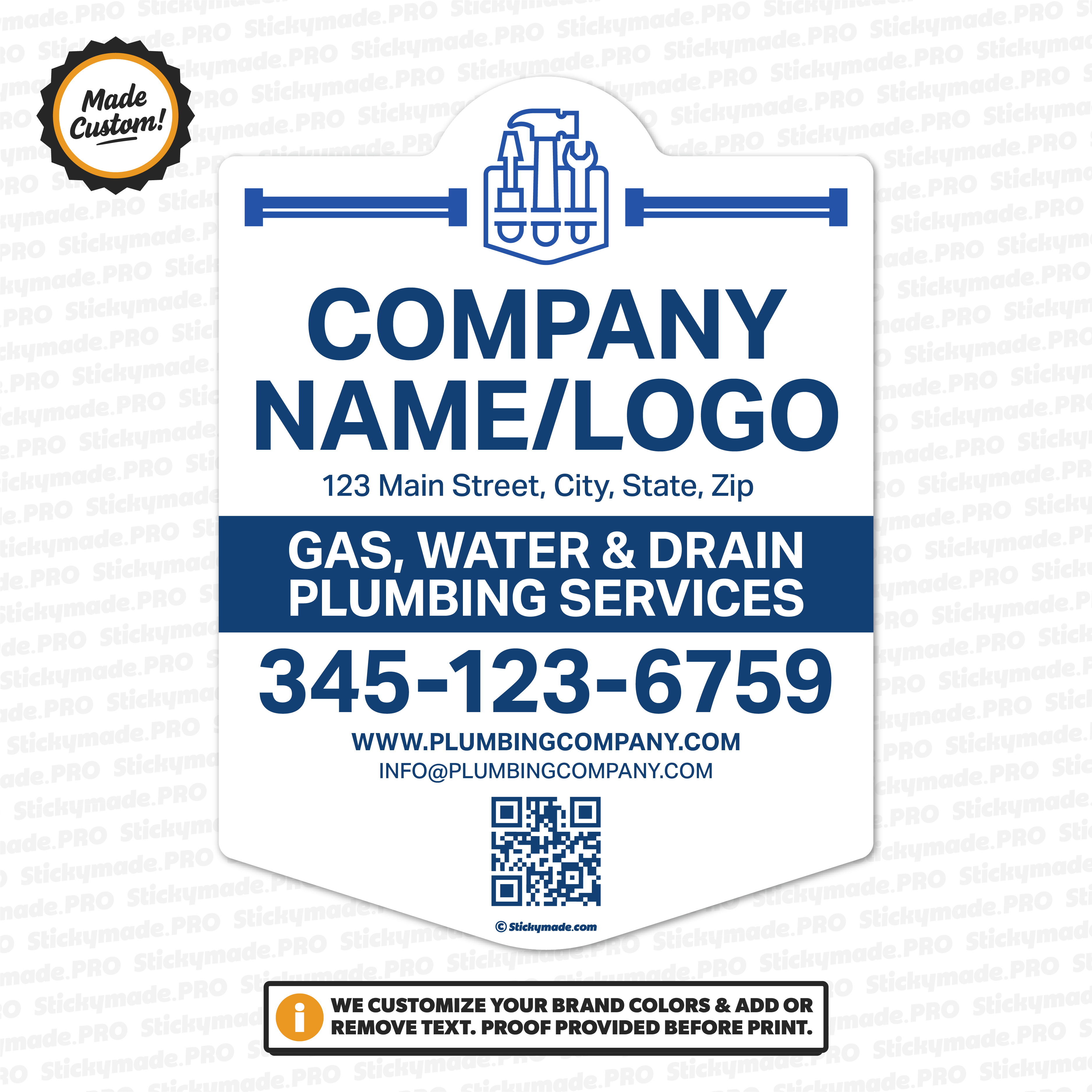 Plumbing Service Sticker #3