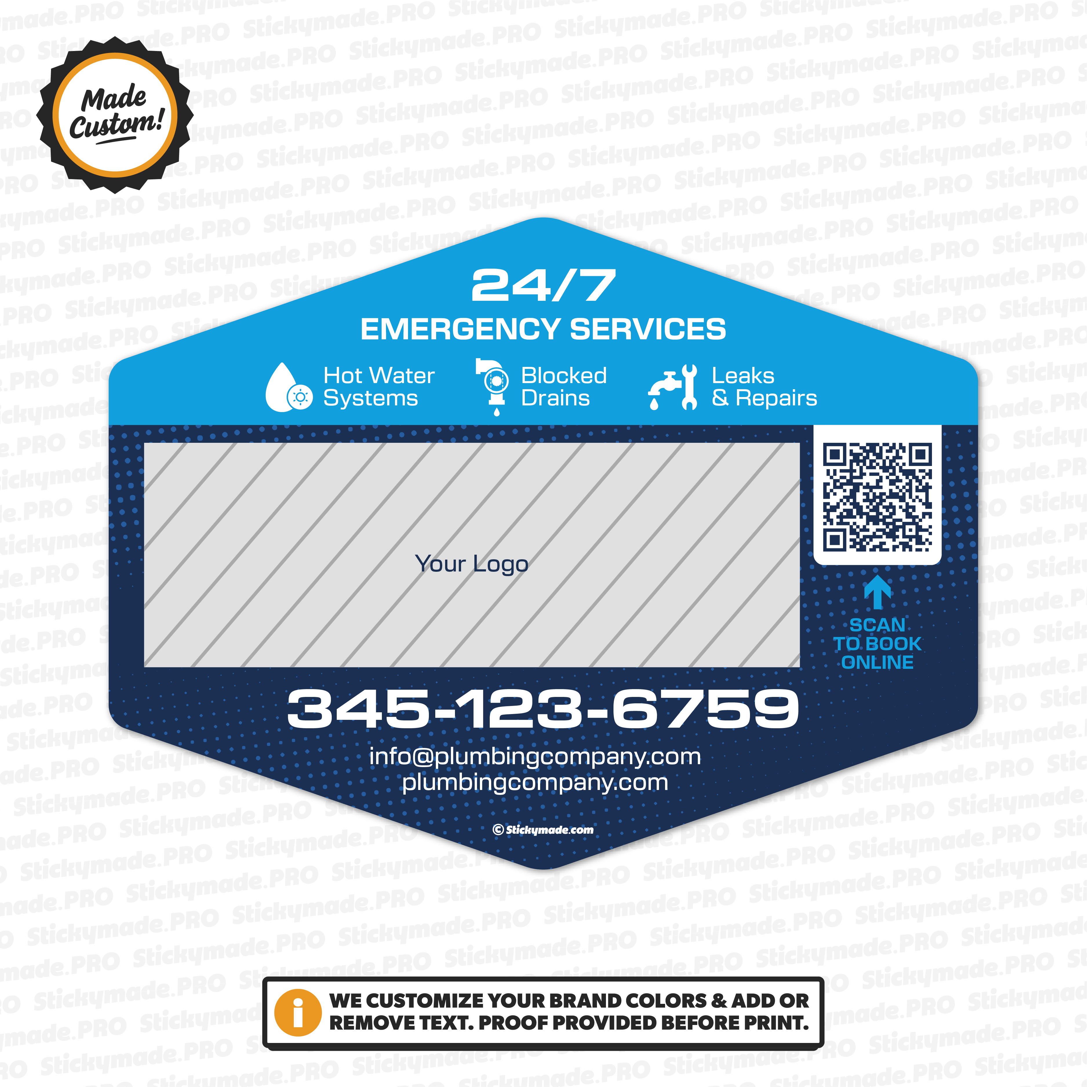 Plumbing Service Sticker #5