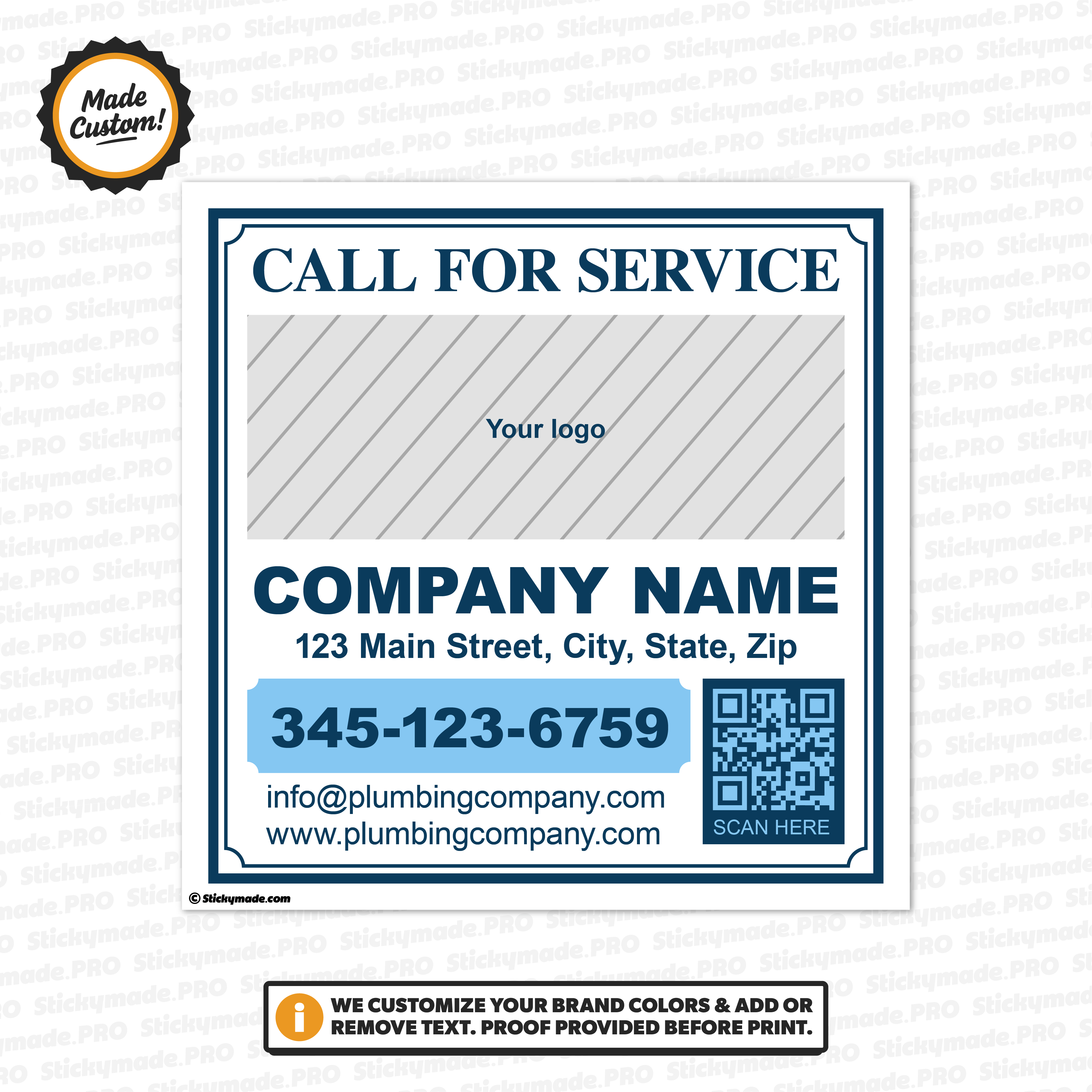 Plumbing Service Sticker #7
