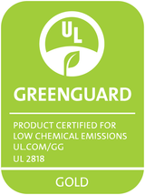 UL GREENGUARD Gold certified